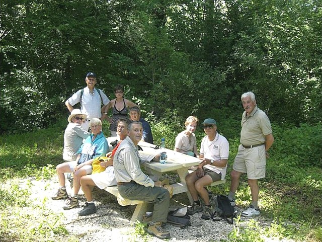 Le groupe de Randonneurs d'Arlette et Jean-Marie - Juin 2009