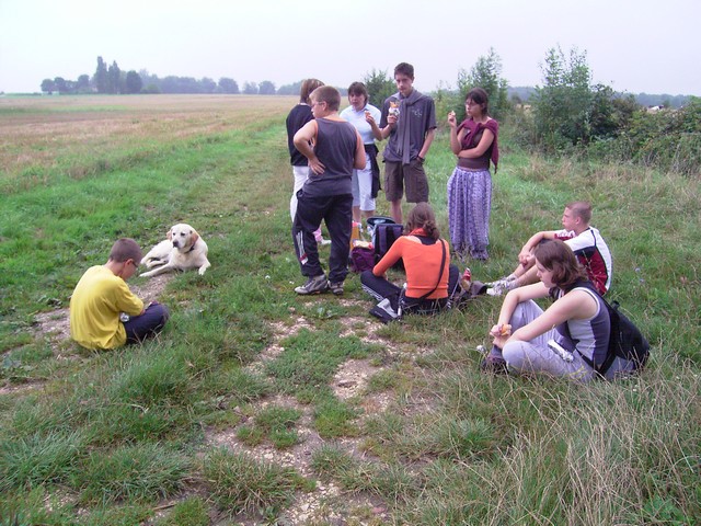 Vacanciers en balade: pause réparatrice - Août 2007